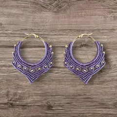 Mikromakrame naušnice