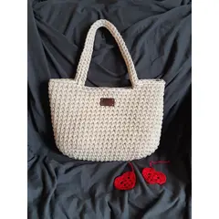 Torba Monika :), Boja: bijeli pijesak