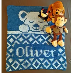 Pletena personalizirana dekica