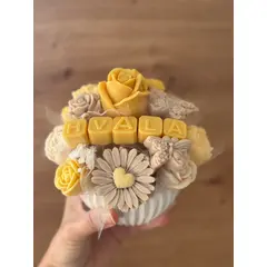 Mirisni aranžman u ručno izrađenoj posudi - M (10x7cm)