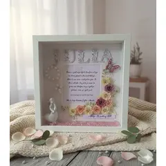 Duboki okvir 25*25 cm za krštenja, pričesti, krizme,...