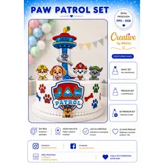 Personalizirani Paw Patrol komplet set za tortu – PPS-008