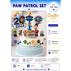 Paw Patrol set – Personalizirane dekoracije za tortu (PPS-006)