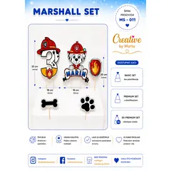 Marshall topper set za tortu MS-011