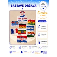 Personalizirane zastave država za tortu – ZD-013