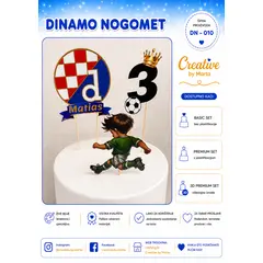 Dinamo nogomet topperi za tortu DN-010