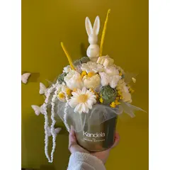 Mirisni aranžman od sojinog voska - Uskrs