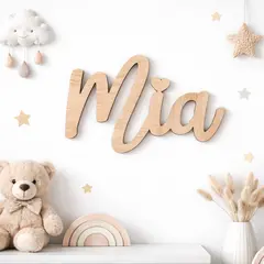 Personalizirano ime od drva za zid | Dekoracija za dječju sobu | Drveni natpis | Poklon za rođenje