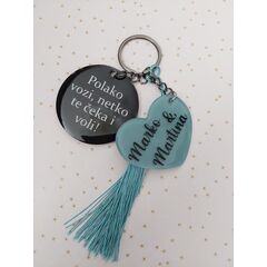 Privjesak, akril + epoxy