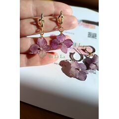 Naušnice sa hortenzijama