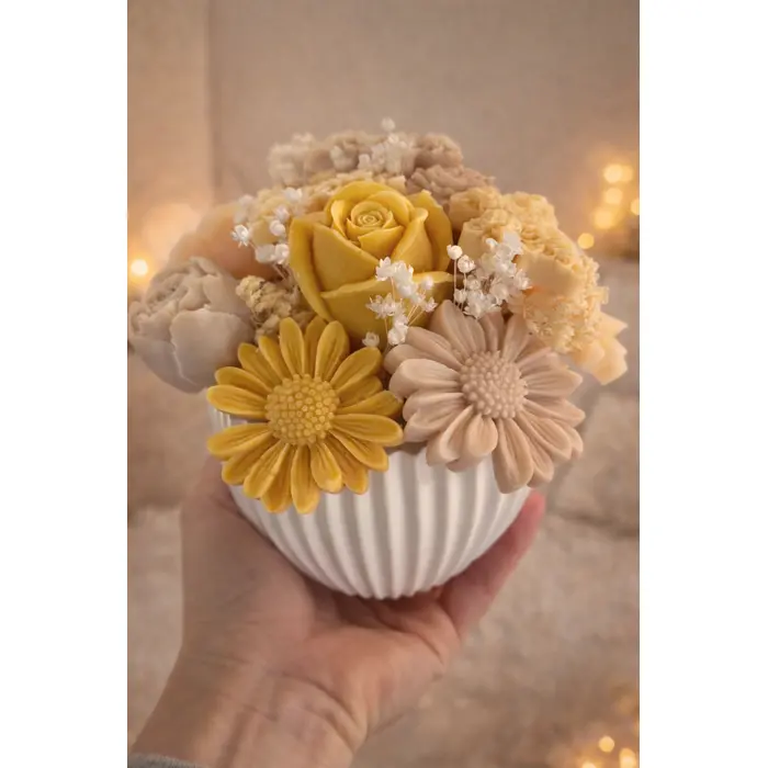 Mirisni aranžman u ručno izrađenoj posudi - M (10x7cm)