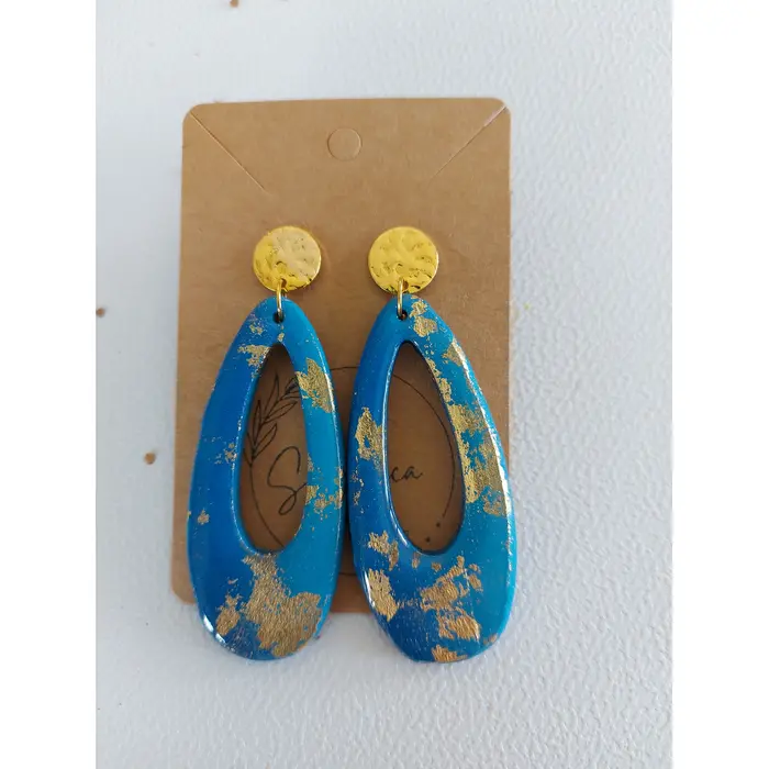 Ručno oslikane statement naušnice