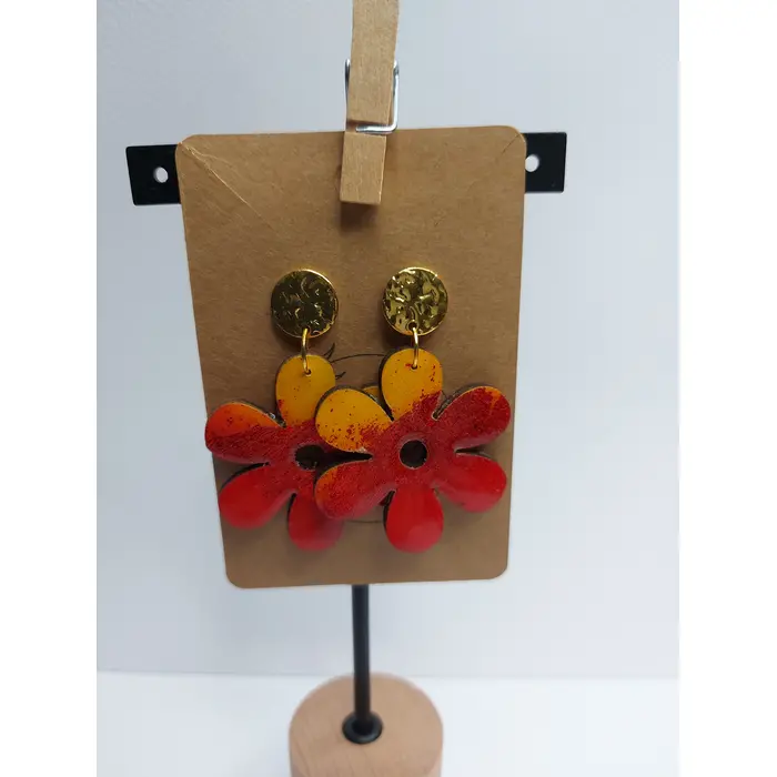 Ručno oslikane statement naušnice