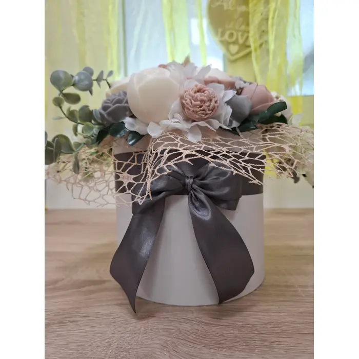 Veliki mirisni box buket od soja voska, 3 image