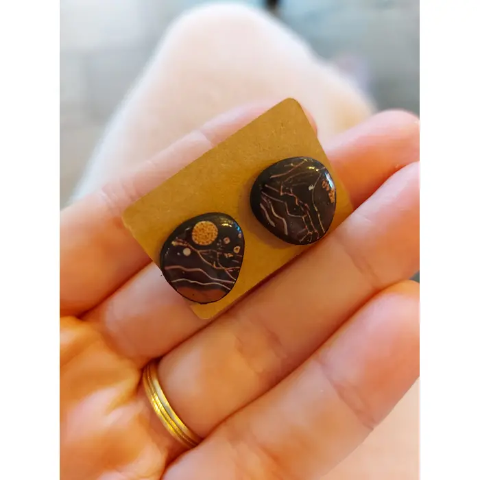 Glinene stud naušnice, 2 image