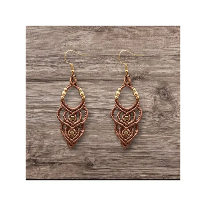 Mikromakrame naušnice, 2 image