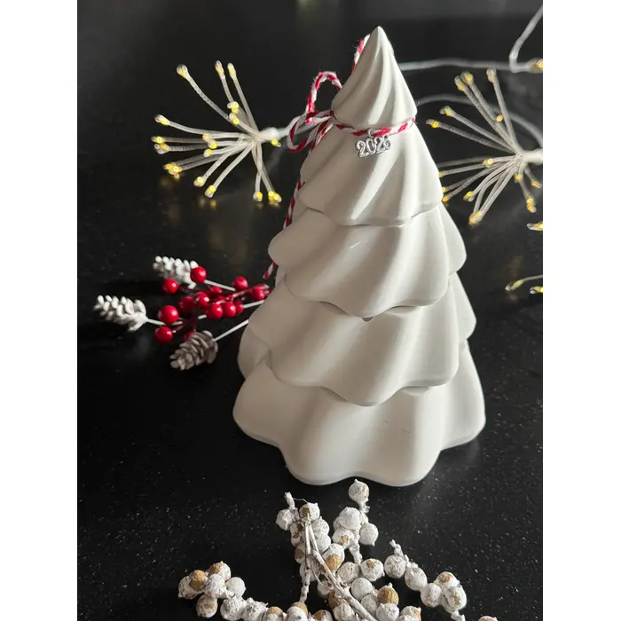 Jedinstvena svijeća iz 4 dijela u obliku božićnog bora, 3 image