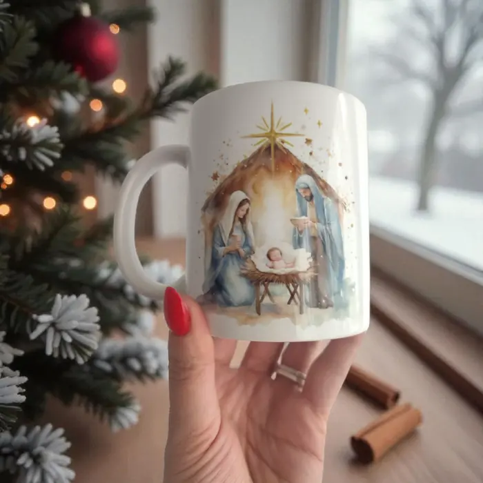 Božićna šalica Sveta Obitelj