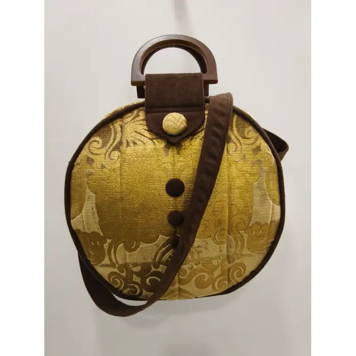 Okrugla torba sa zlatnim uzorkom, 2 image