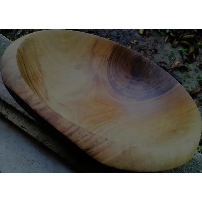 zdjela od orahovine, ručno tokarena i rezbarena, 2 image