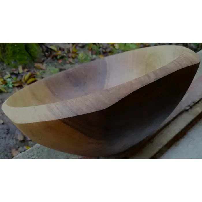 zdjela od orahovine, ručno tokarena i rezbarena, 3 image