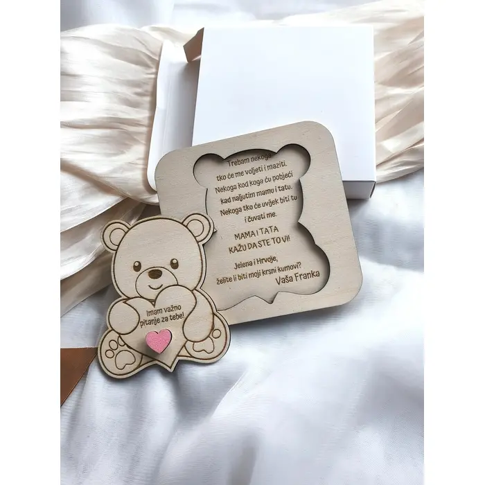 Drvena pitalica za kumstvo