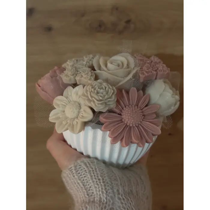 Mirisni aranžman u ručno izrađenoj posudi - M (10x7cm), 7 image