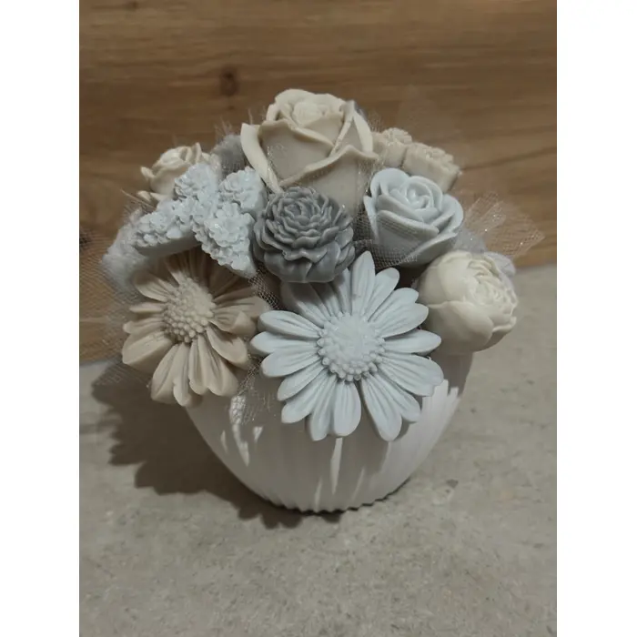 Mirisni aranžman u ručno izrađenoj posudi - M (10x7cm), 15 image