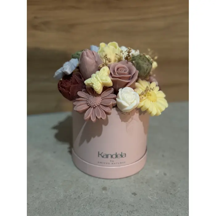 Mirisni aranžman od sojinog voska - za sve prigode - u kartonskoj posudi S (11x12cm), 4 image