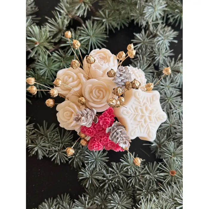 Mini mirisni božićni buketić u ručno izrađenoj posudi, 4 image