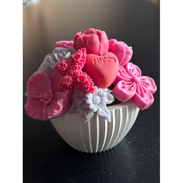 Mirisni aranžman u ručno izrađenoj posudi - M (10x7cm), 4 image