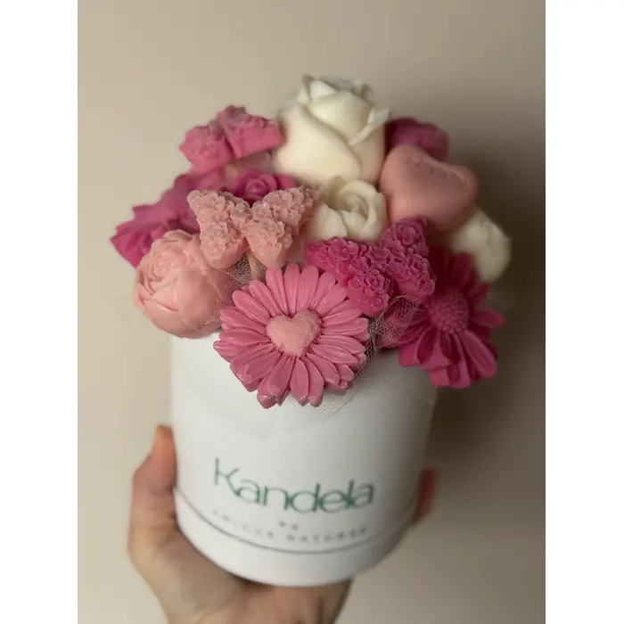 Mirisni aranžman od sojinog voska - za sve prigode - u kartonskoj posudi S (11x12cm), 8 image