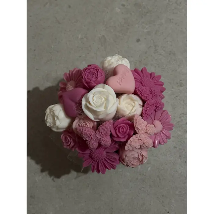 Mirisni aranžman od sojinog voska - za sve prigode - u kartonskoj posudi S (11x12cm), 9 image