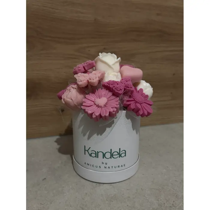 Mirisni aranžman od sojinog voska - za sve prigode - u kartonskoj posudi S (11x12cm), 3 image