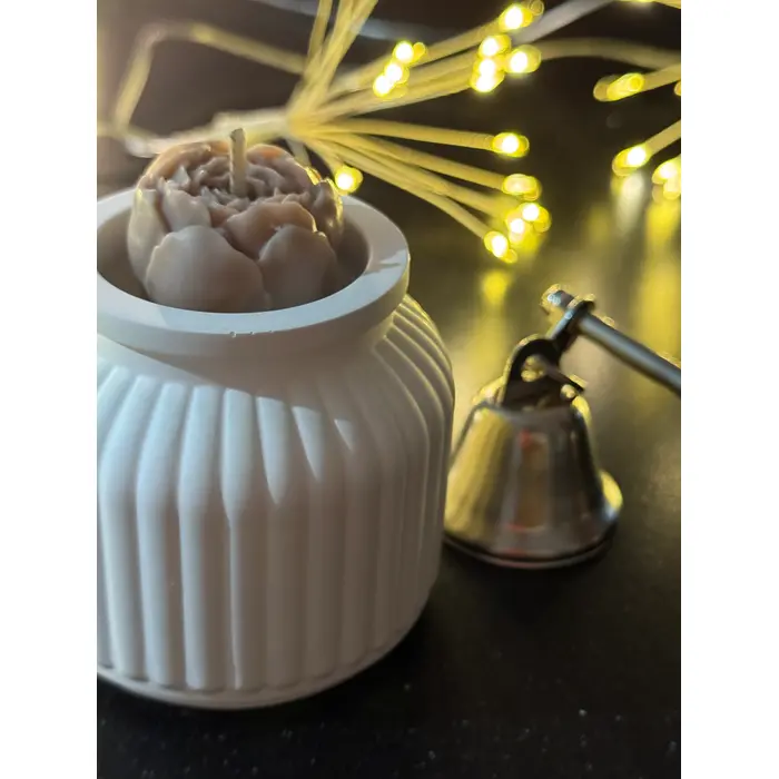 Mirisna mini svijeća u ručno izrađenoj posudi 60g, 3 image