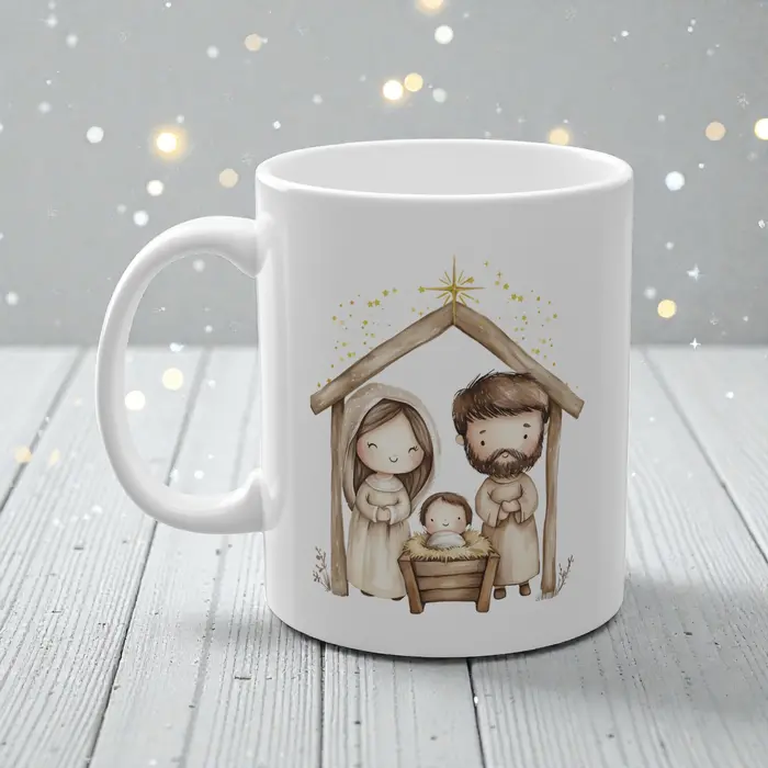 Božićna šalica Jaslice