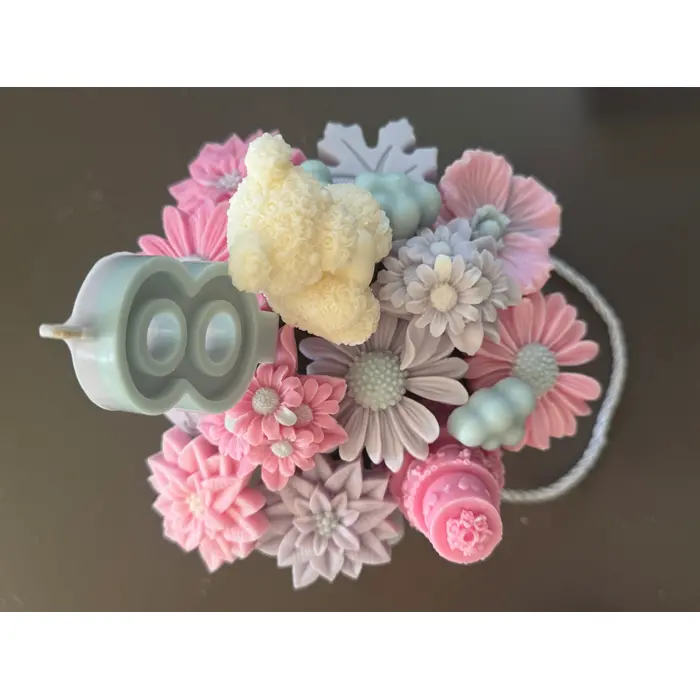 Mirisni aranžman od sojinog voska - rođendanski, 3 image