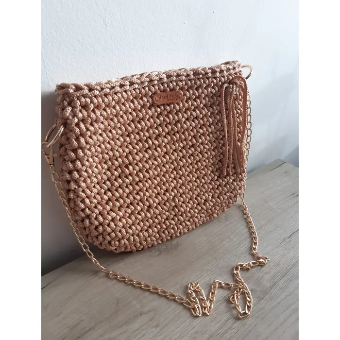 Torba Bronza, Boja: zlatna sa zlatnim lancem, 5 image