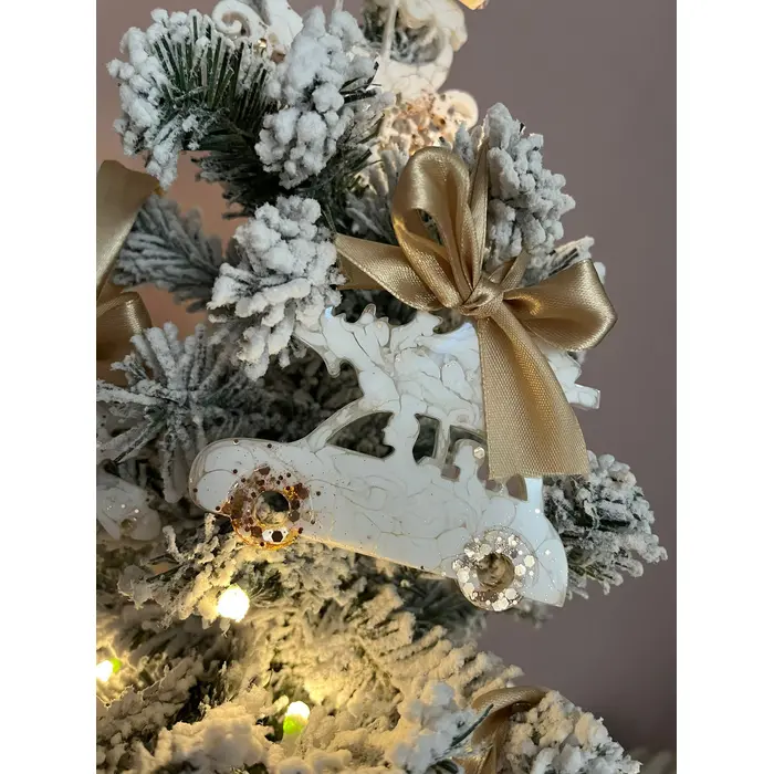 Božićni ukrasi od epoxy smole – ručni rad, 4 image