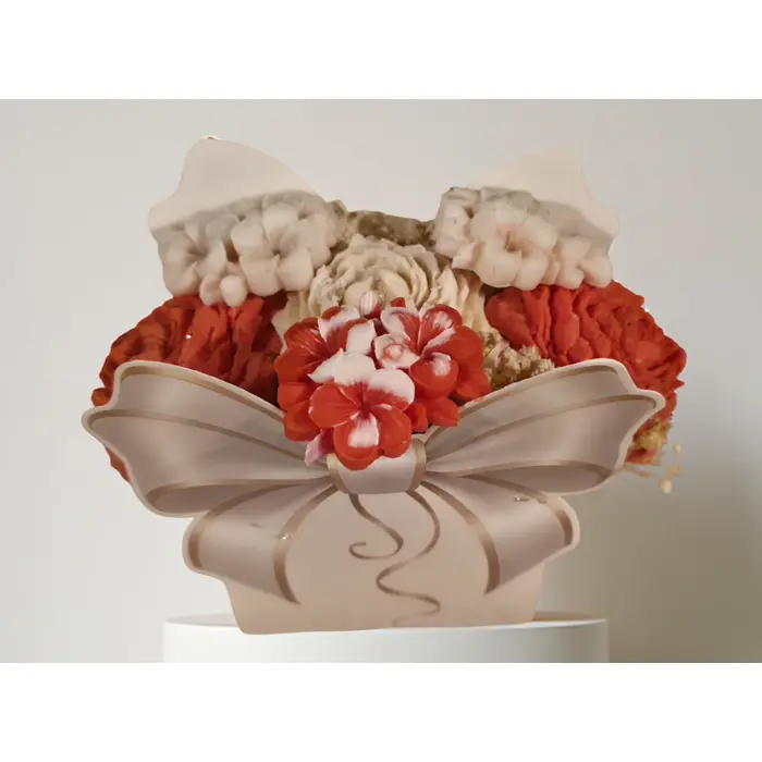 Buket od sojinog voska u dekorativnoj kutiji s motivom leptira, 2 image