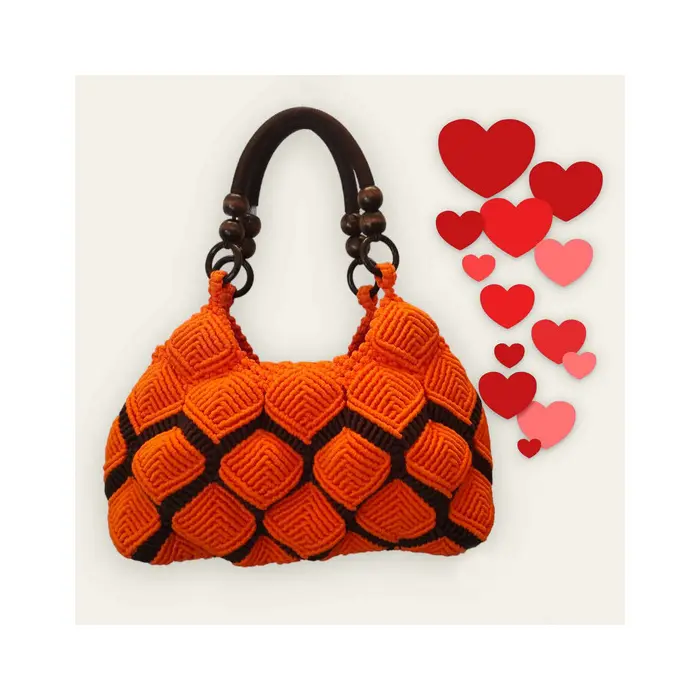 Velika makrame torba