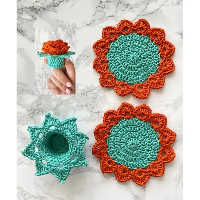 Cvjetni podmetači – buketić (set 2), 7 image