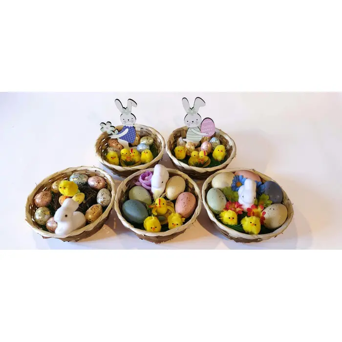 Uskrsne košarice s pisanicama – ručni rad | Dekoracija za stol i poklon