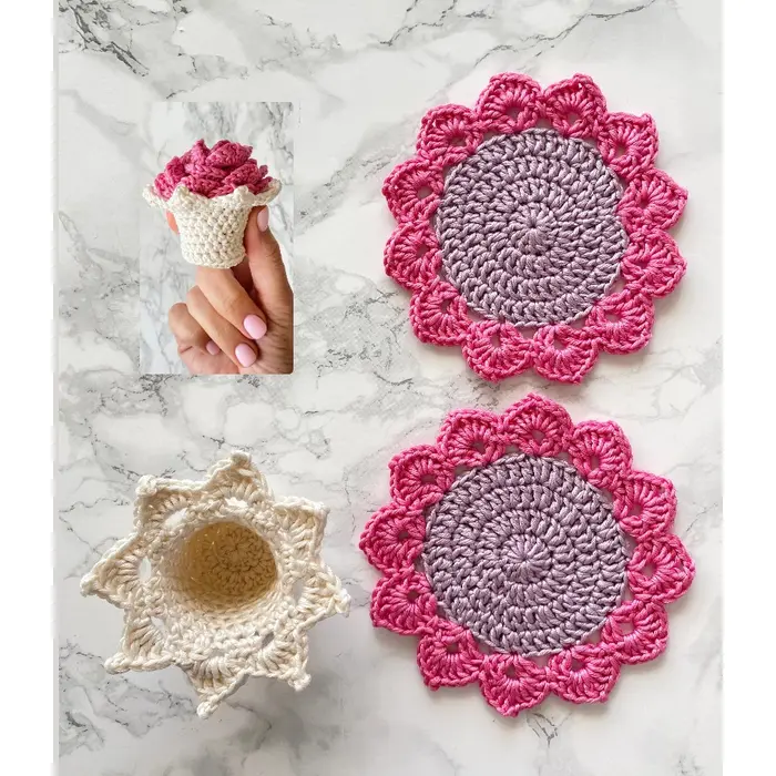 Cvjetni podmetači – buketić (set 2), 2 image