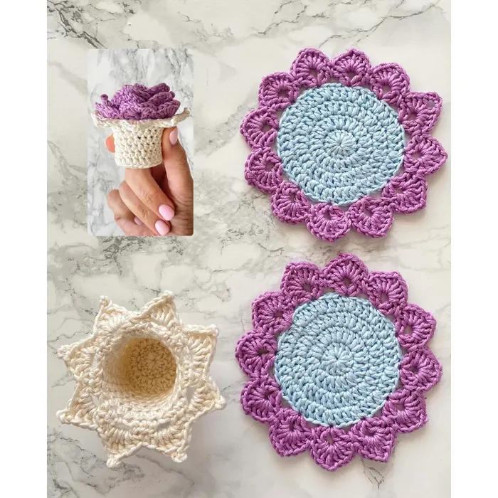 Cvjetni podmetači – buketić (set 2), 5 image