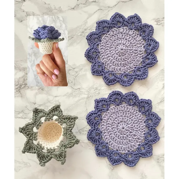 Cvjetni podmetači – buketić (set 2), 10 image