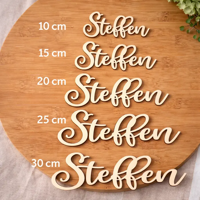 Personalizirano ime od drva za zid | Dekoracija za dječju sobu | Drveni natpis | Poklon za rođenje, 4 image