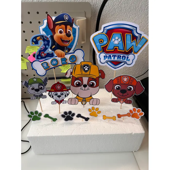 Paw Patrol set – Personalizirane dekoracije za tortu (PPS-005), 2 image