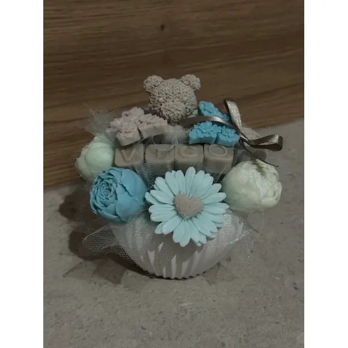 Mirisni aranžman u ručno izrađenoj posudi - M (10x7cm), 24 image