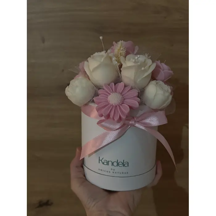 Mirisni aranžman od sojinog voska - za sve prigode - u kartonskoj posudi S (11x12cm), 14 image